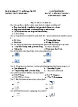 Đề cương ôn tập học kỳ II môn Tin học Lớp 6 - Năm học 2018-2019 - Trường THCS Thành Nhất